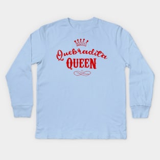 Quebradita Queen - red design Kids Long Sleeve T-Shirt